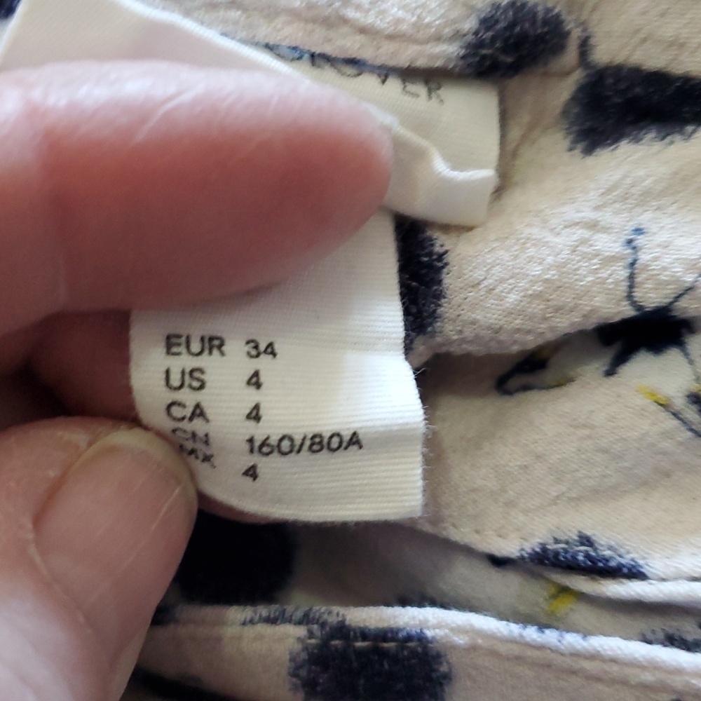 H&M x Anna Glover Navy Polka Dot Blazer Size 4 - Picture 7 of 8